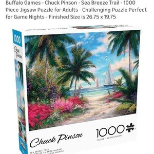 Chuck Pinson Tropical Paradise Puzzle - Blue and Green